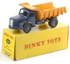 DINKY TOYS - Camion benne de couleur jaune et bleu - BERLIET 4x2 Benne – Repr...
