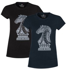 T-Shirt Femme Equiline Fusion - Pièce D'Échecs