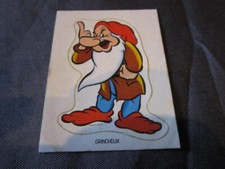 Autocollant  BLANCHE NEIGE ET LES 7  NAINS la vache qui rit  walt Disney GRINCHE