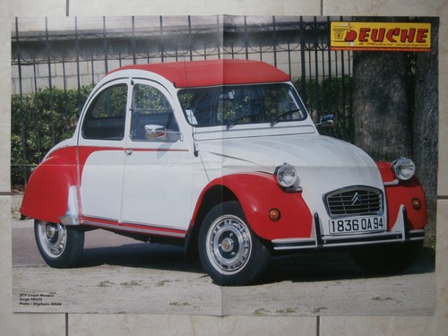 Poster citroën 2cv coupe - poster,
