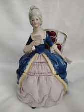 ANCIENNE BOITE, POUDRIER, DRAGEES BONBONS MARQUISE PORCELAINE