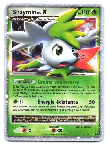 Carte pokémon shaymin 127 - shaymin, 127/127