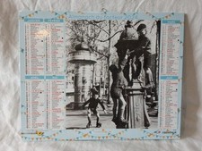 Calendrier almanach Poste 2024 La Fontaine Wallace 1946 , Gare Montparnasse 1956