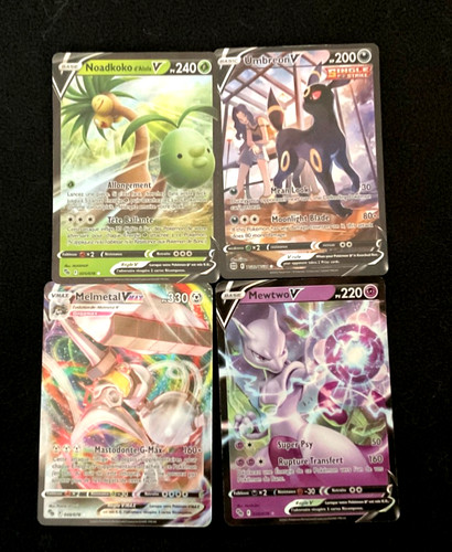 Lot cartes pokémon noctali - lot, v