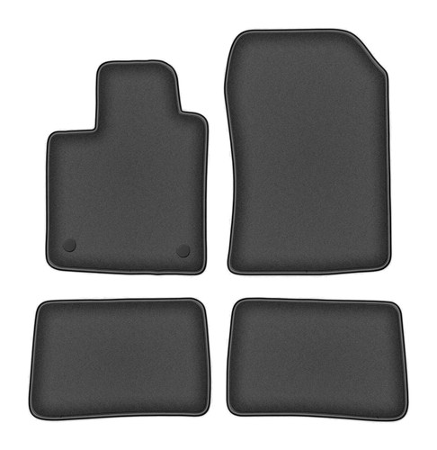 Jeu tapis velours graphite - velours,
