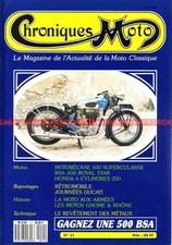 CHRONIQUES MOTO 11 HONDA 250 /6 Mike HAILWOOD BSA A50 1970 MOTOBECANE 500