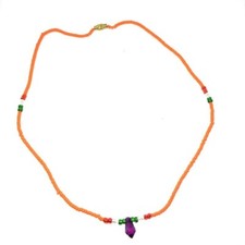 Collier Massai Perles Orange