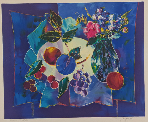 Lithographie tony agostini - tony,