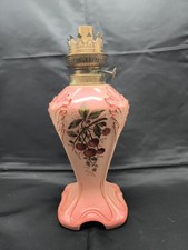 Lampe À Pétrole En Faïence Décor De Cerises