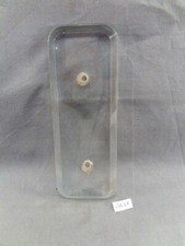 1 plaque de propreté en verre clair arrondi biseauté 15,4 x 5,7 cm (CR28)