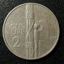 ITALIE Bon pour 2 Lire /Victor
