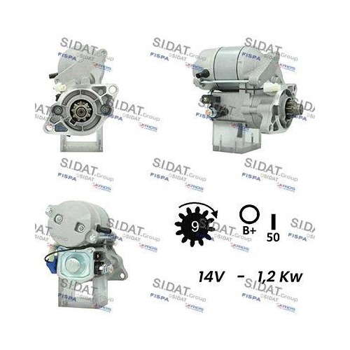 Démarreur sidat s12de0719a2 - sidat,