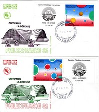 2199/200+FDC 2 ENVELOPPES 1er