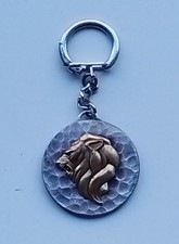PORTE CLÉS ANCIEN - KEYCHAIN - PEUGEOT - ABIDJAN BOUAKE clef Lion