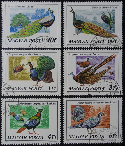 Timbres hongrie oiseaux - timbres,