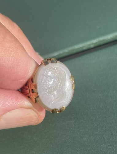 Intaglio solid gold - solid, k