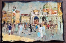 VAN DEN BUSSCHE Jacques (1925-2001) Tableau Peinture Venise Italie