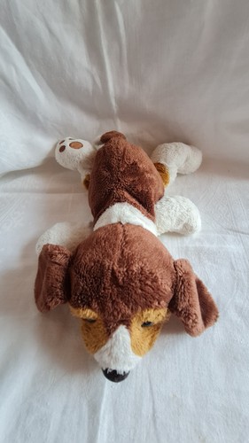 Peluche doudou chien - , couché