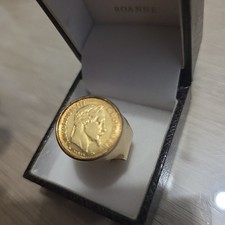 Chevalière avec pièce de 10