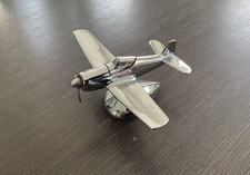 BRIQUET DE BUREAU AVION VINTAGE EN CHROME HAMILTON USA HELLCAT des années 40