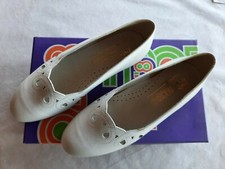     :Ballerines en cuir vintage Mod'8 blanche neuves modèle Lucia taille 40 (pa)