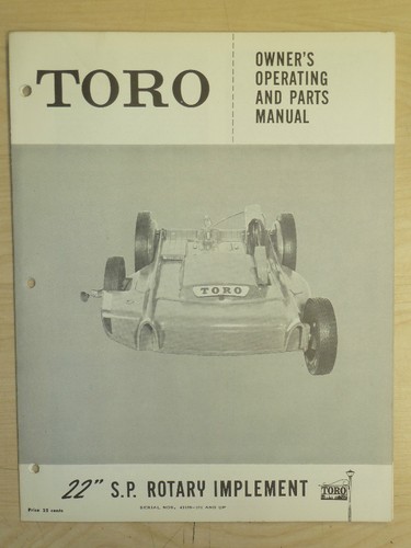 Toro rotary owners - s.p.,