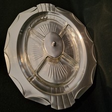 Plateau En Métal Argenté Art