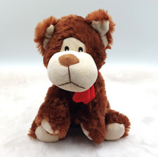Peluche doudou chien ours brun