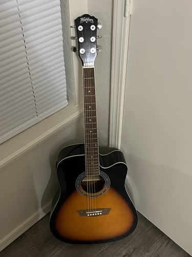Washburn acoustic guitar - washburn,