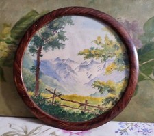 Ancienne aquarelle paysage - ancienne,