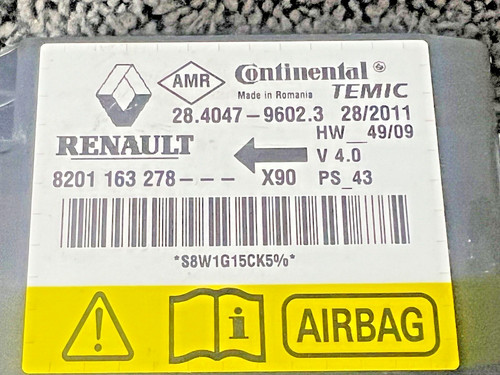 Calculateur airbag vierge - calculateur,