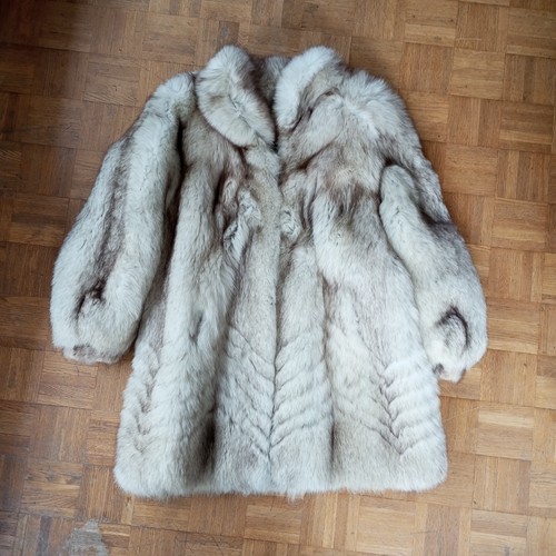 Manteau renard argenté - manteau, 3/4