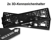 2X Cadre De Plaque D'Immatriculation Pour Pêcheur 3D Poisson - Pêcheur À Bord