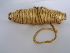 1 METRE DE GALON DORE ANCIEN  / PASSEMENTERIE ANCIENNE FIL MÉTALLIQUE 