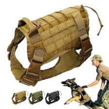 Harnais Chien Camouflage Militaire  Chasse Tactique Divers Couleurs Tailles