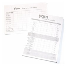 Jeu de Yam - Carnet pour noter