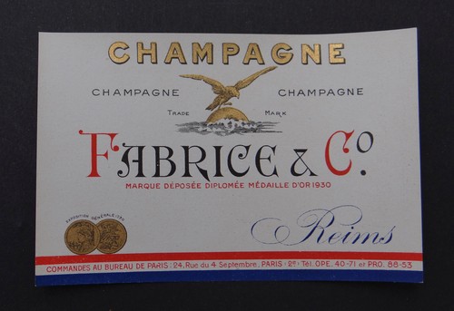 Ancienne étiquette champagne - ancienne,