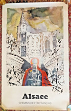 Affiche DALI - ALSACE - 1970 -