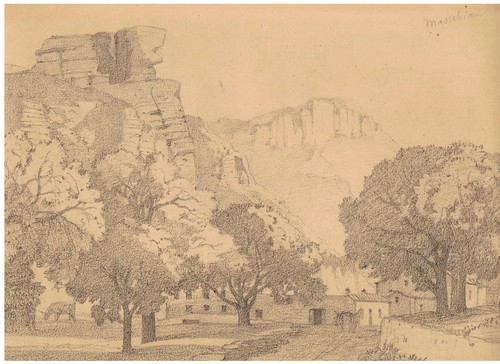 Dessin ancien xixème ecole - -,