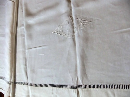 Drap lit ancien fil de - drap, en