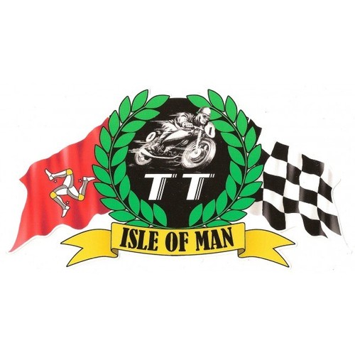 Isle man flags sticker - man,