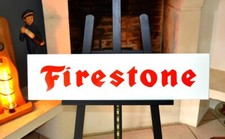 Plaque émaillée FIRESTONE pneus automobile enamel sign emailschild