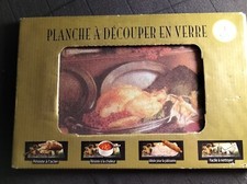 Planche à découper en verre collection vintage