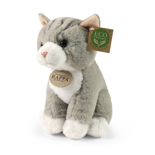 Peluche chat gris cm - peluche, 23