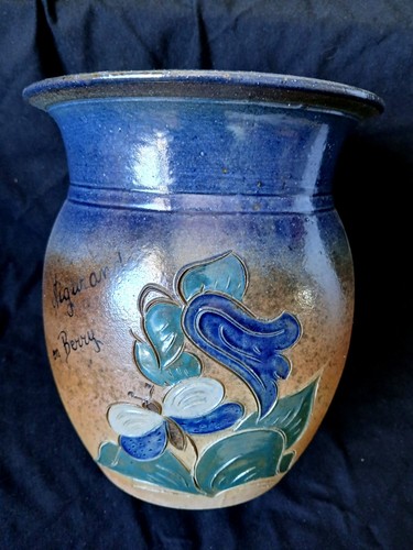 Ancien vase cache pot grès - ancien,