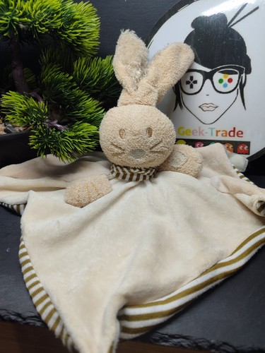 Doudou lapin polin - doudou, blanc