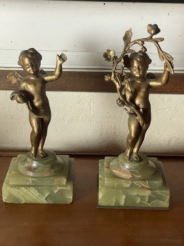 Paire statuettes angelots - de,