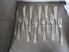 6 couvert à poisson en métal