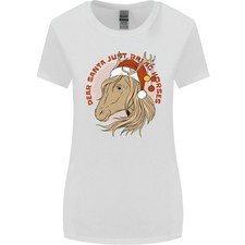 Équestre Cher Père Noël Drôle De Cheval Noël Femme T-Shirt À Coupe Large