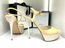 GML 39 40 15cm Left and right leather Sexy high heels nude sandals pumps